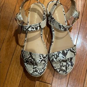 Brand new  Viper Print Wedge Sandals